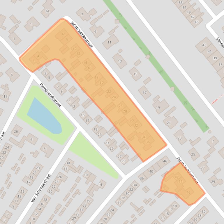 Kaart van postcodegebied 4451AX.