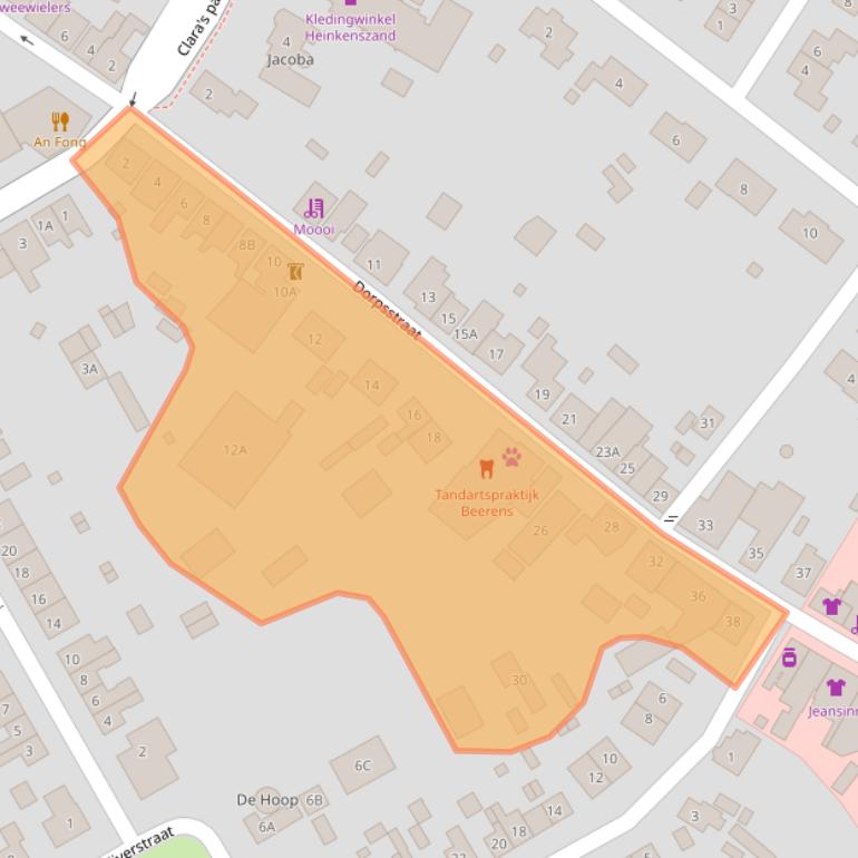 Kaart van postcodegebied 4451BC.