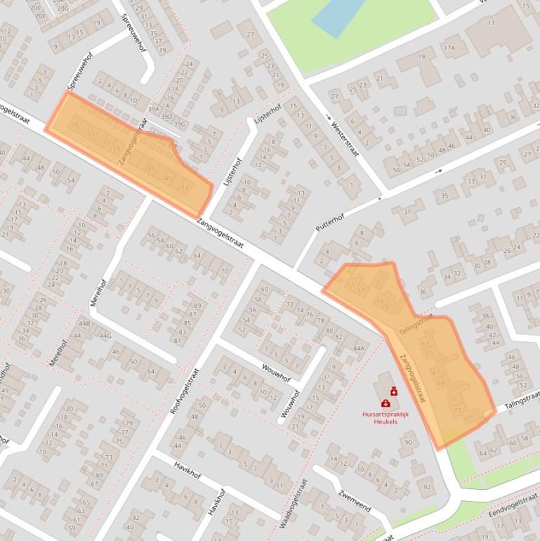 Kaart van postcodegebied 4451CD.