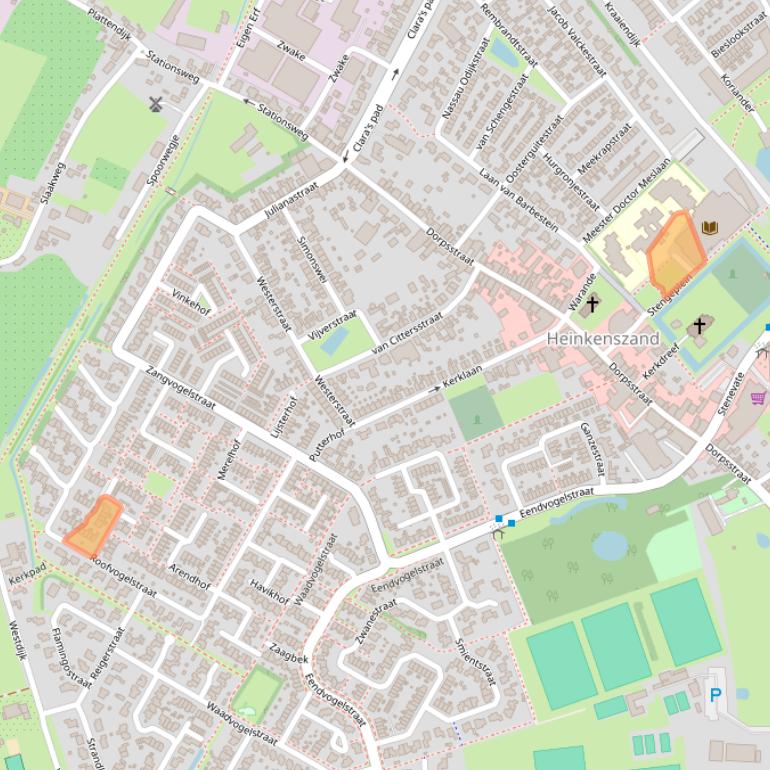 Kaart van postcodegebied 4451CX.