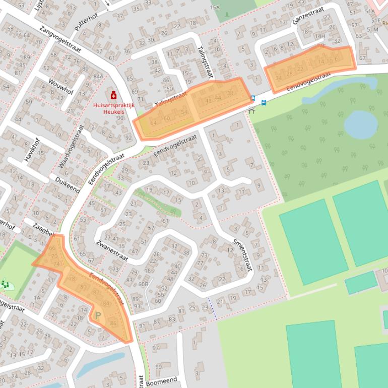 Kaart van postcodegebied 4451DP.