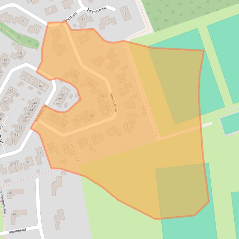Kaart van postcodegebied 4451DZ.