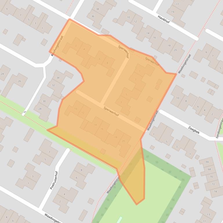 Kaart van postcodegebied 4451EE.