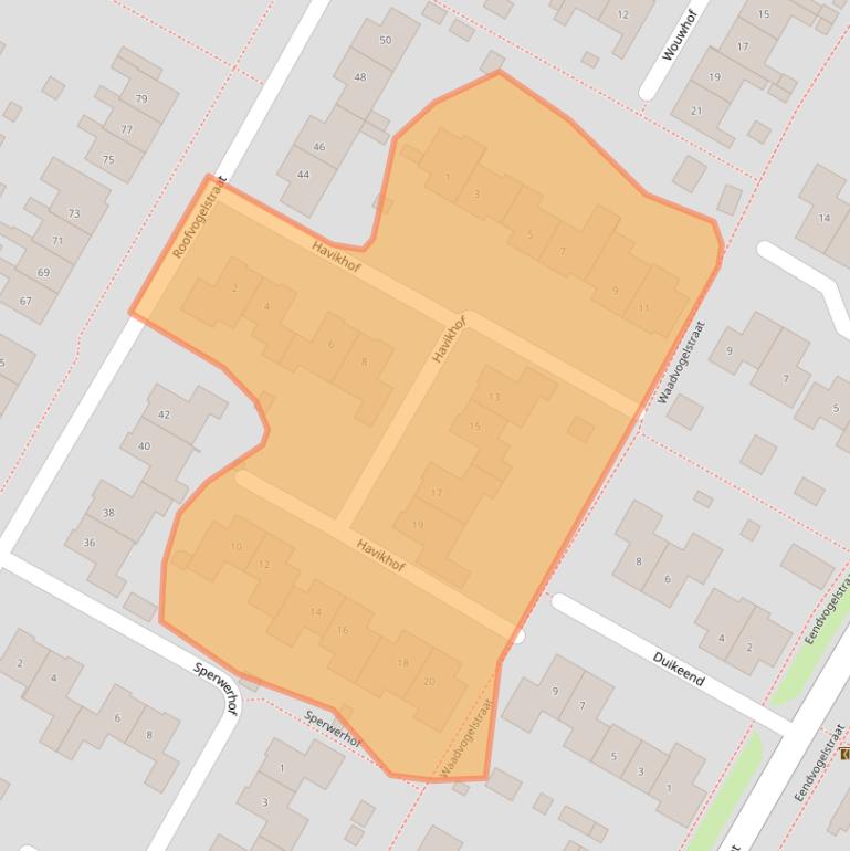 Kaart van postcodegebied 4451EG.