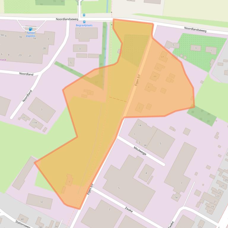 Kaart van postcodegebied 4451HL.