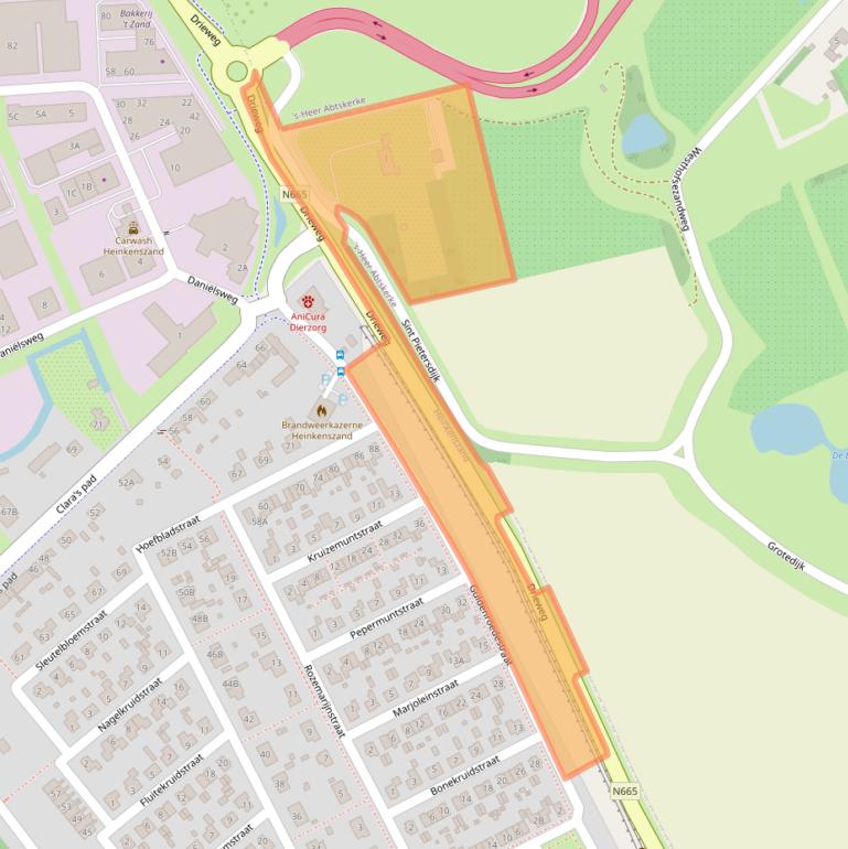 Kaart van postcodegebied 4451HM.