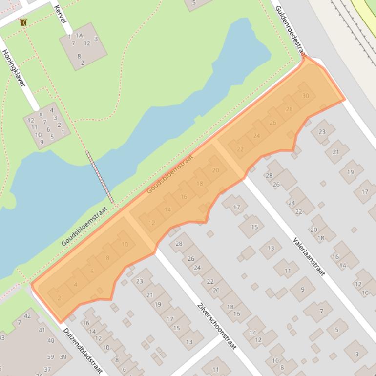 Kaart van postcodegebied 4451LN.