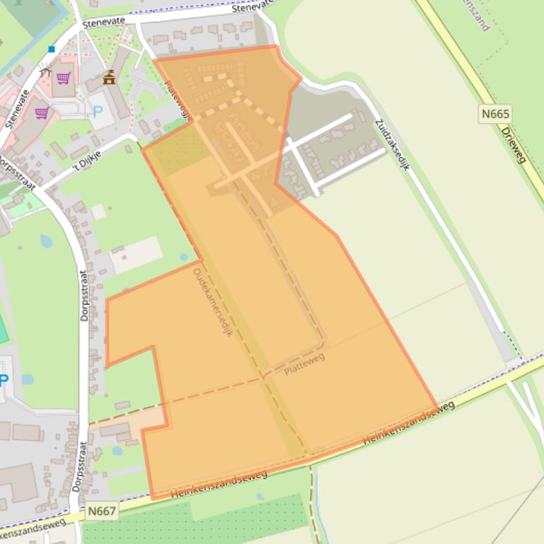 Kaart van postcodegebied 4451MK.