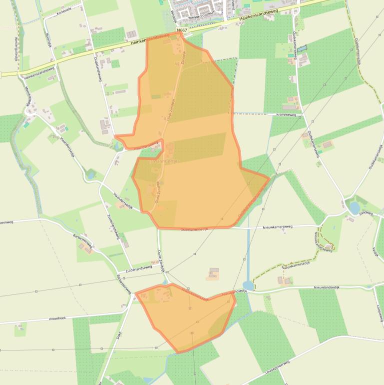 Kaart van postcodegebied 4451NV.