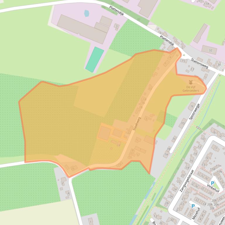 Kaart van postcodegebied 4451RB.