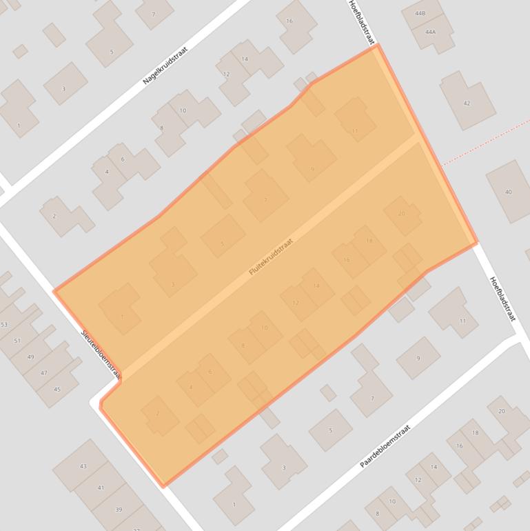 Kaart van postcodegebied 4451TJ.