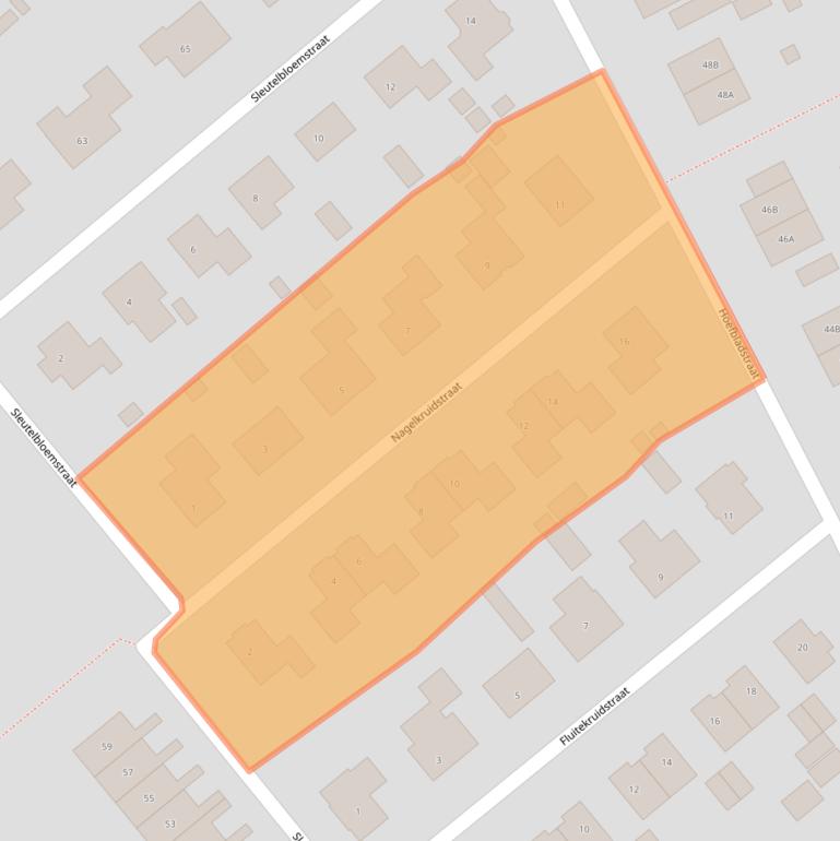 Kaart van postcodegebied 4451TK.