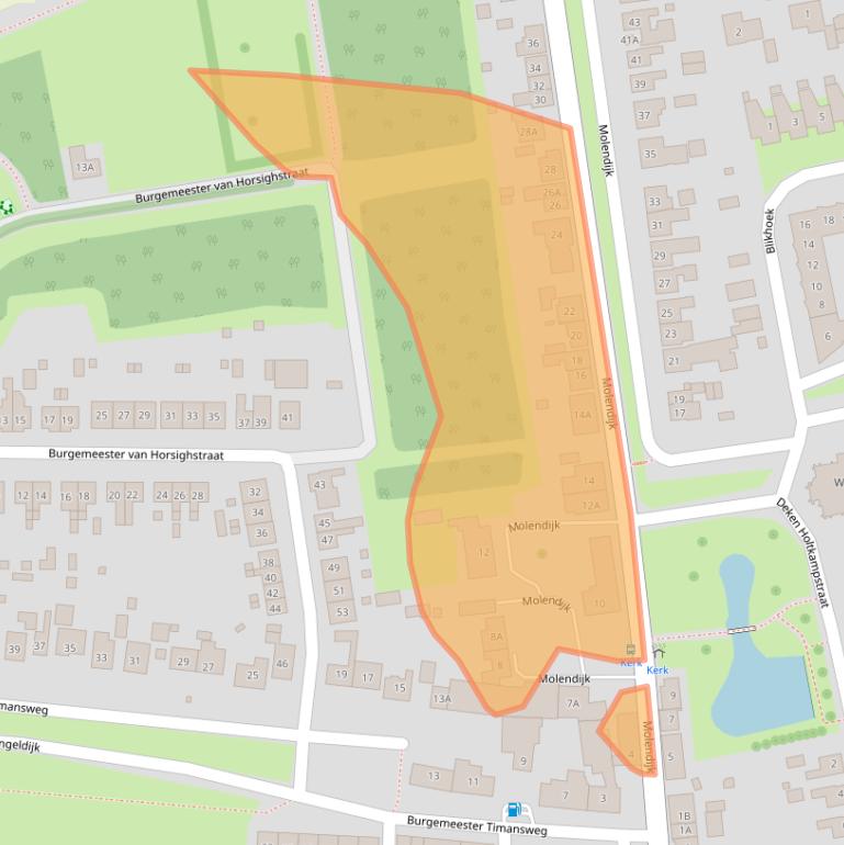Kaart van postcodegebied 4453AE.