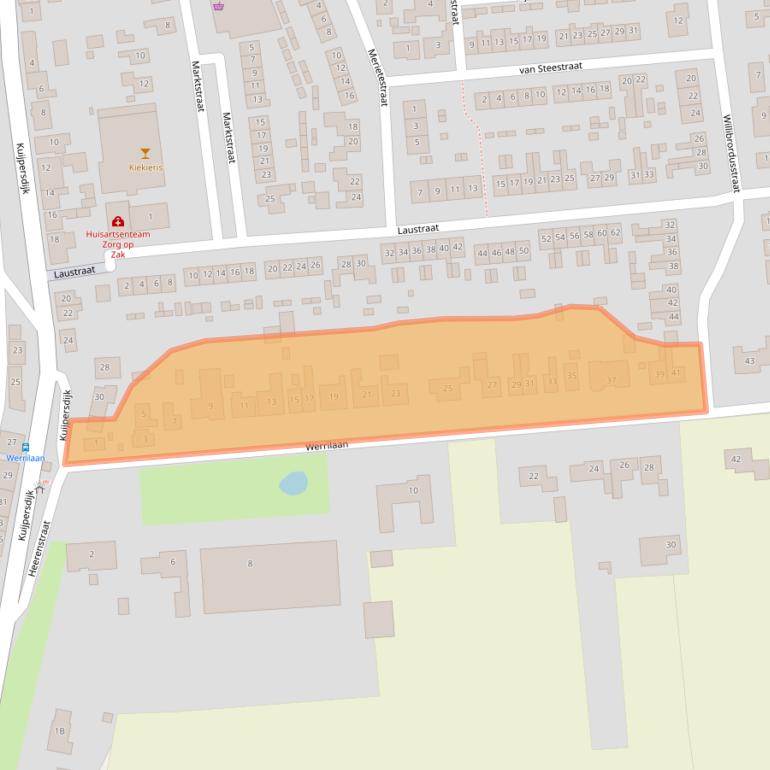 Kaart van postcodegebied 4453CA.