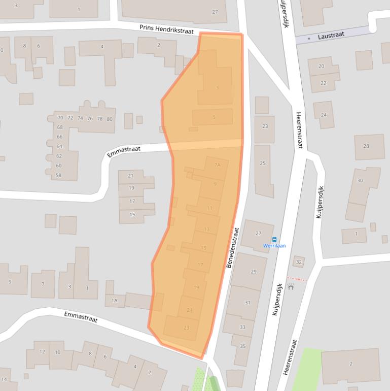 Kaart van postcodegebied 4453CG.