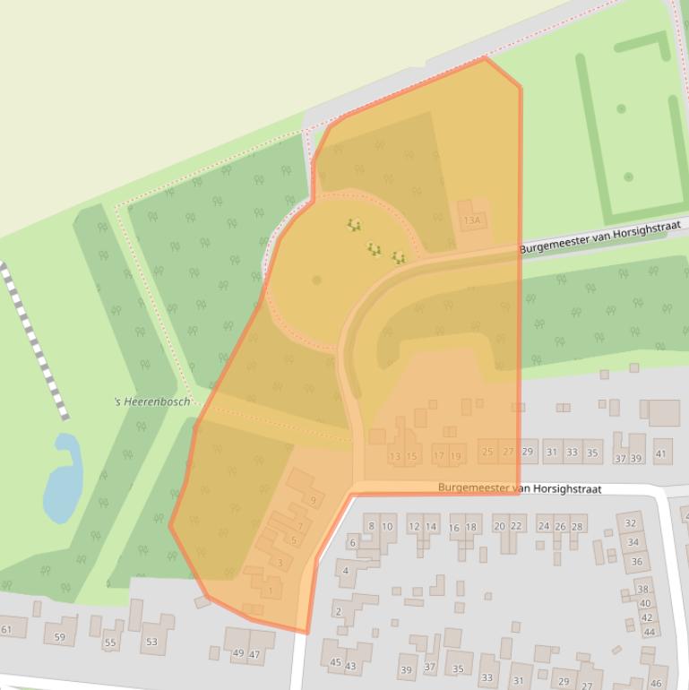 Kaart van postcodegebied 4453CP.
