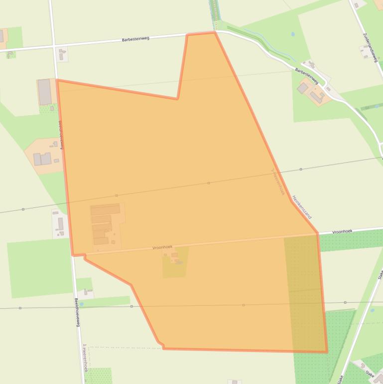 Kaart van postcodegebied 4453TE.