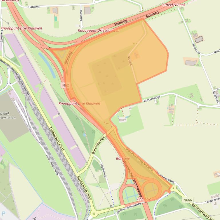 Kaart van postcodegebied 4453VC.