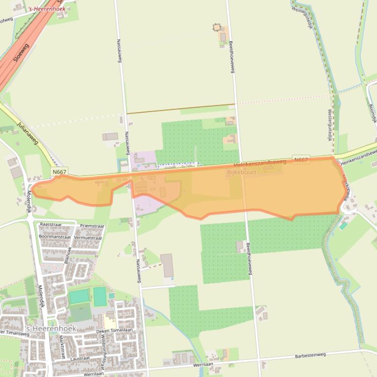 Kaart van postcodegebied 4453VG.