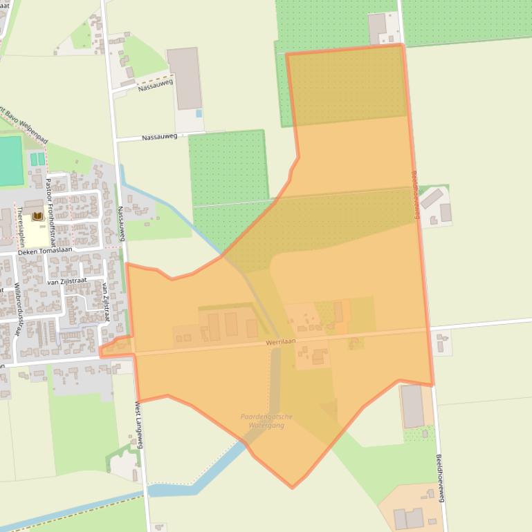 Kaart van postcodegebied 4453VL.