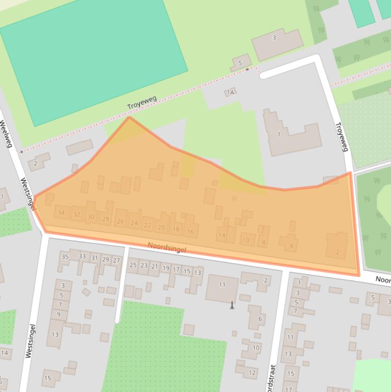 Kaart van postcodegebied 4454AG.