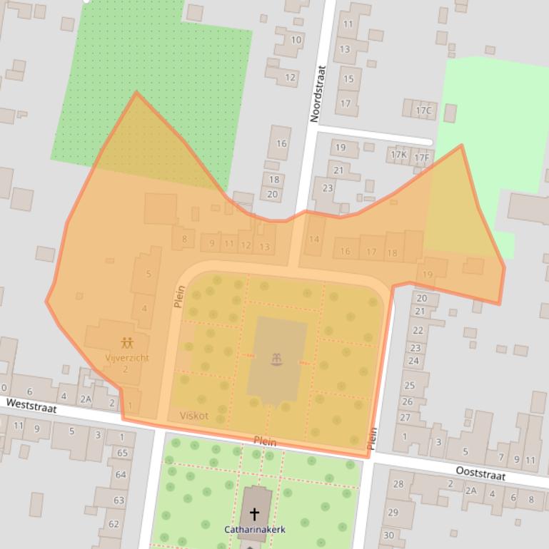 Kaart van postcodegebied 4454AS.