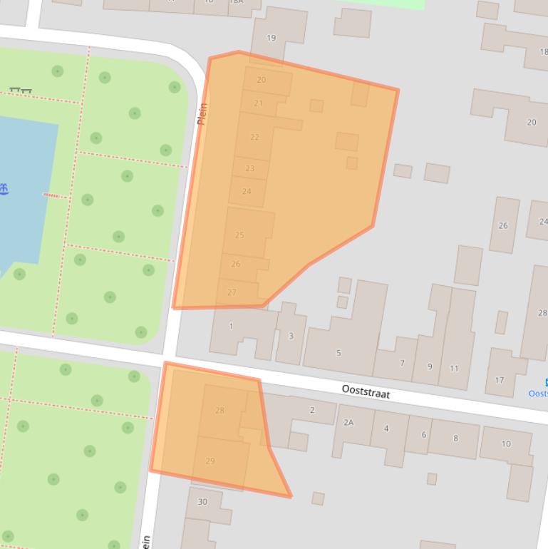 Kaart van postcodegebied 4454AT.