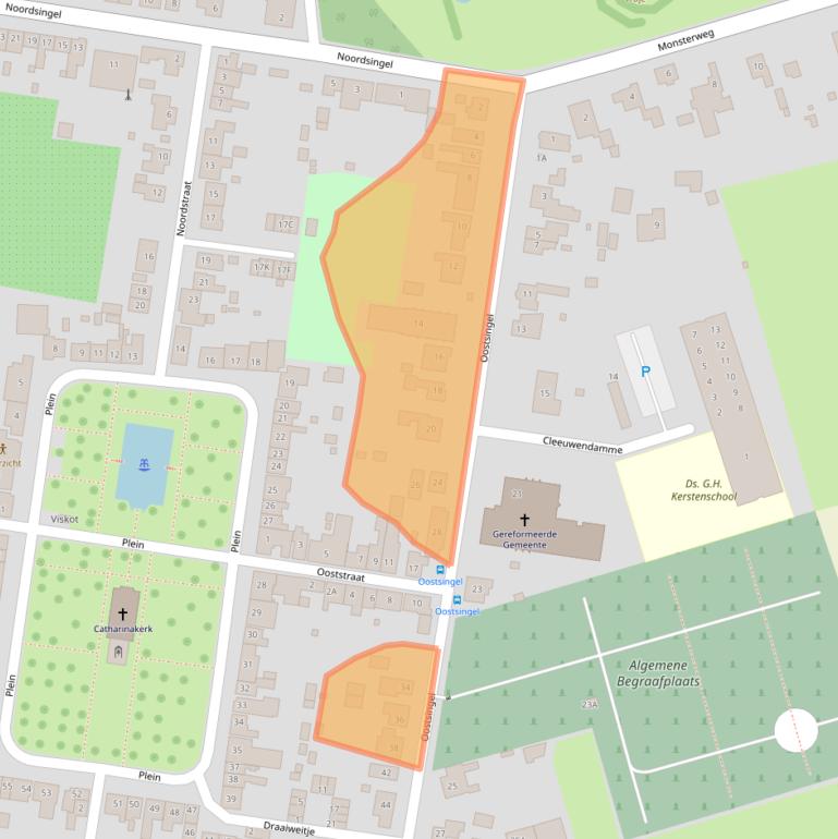 Kaart van postcodegebied 4454BA.