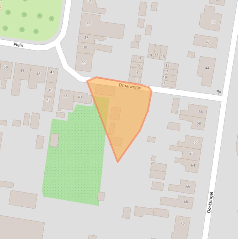 Kaart van postcodegebied 4454BW.