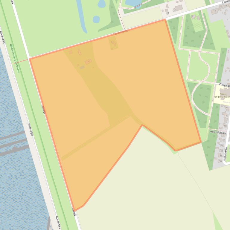 Kaart van postcodegebied 4454PJ.