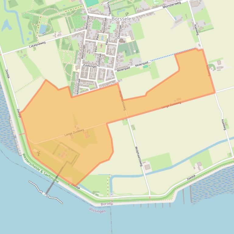 Kaart van postcodegebied 4454PK.