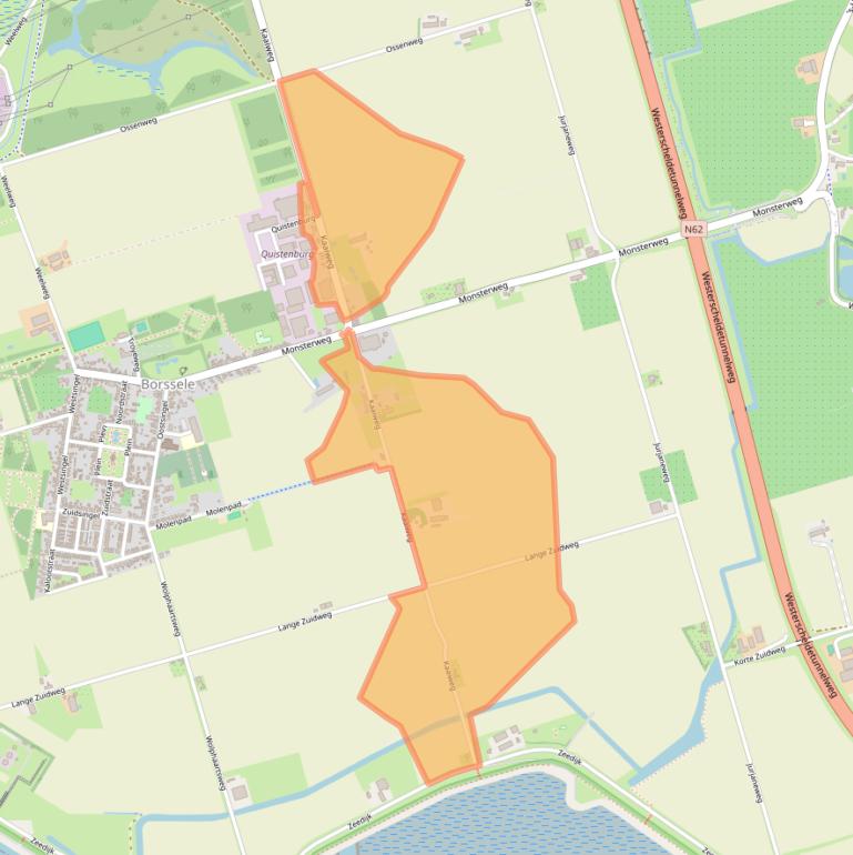 Kaart van postcodegebied 4454PN.