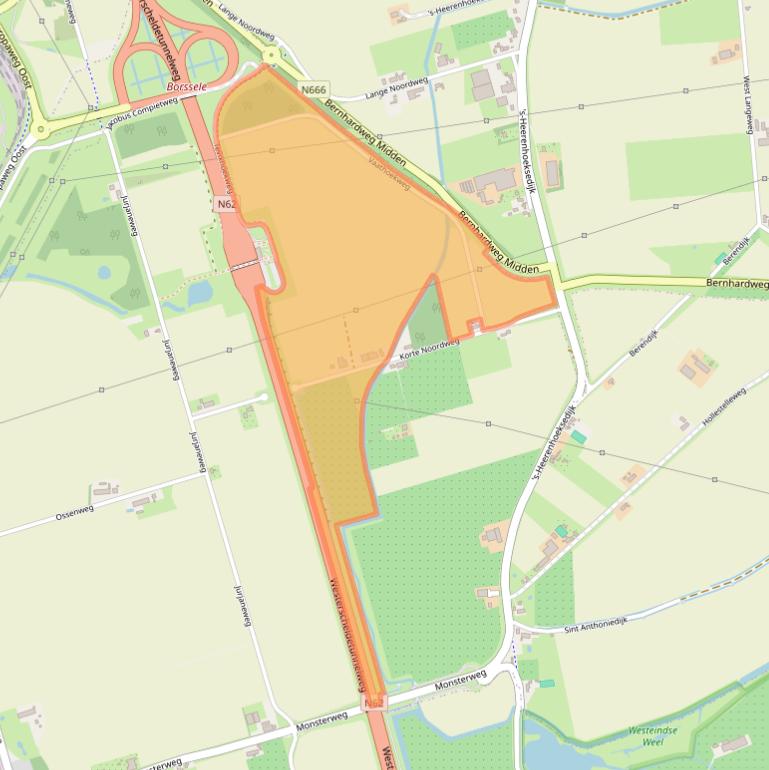 Kaart van postcodegebied 4454PT.