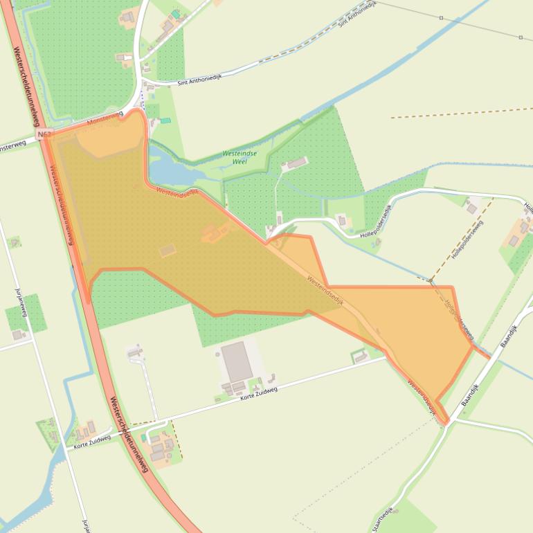 Kaart van postcodegebied 4454PW.