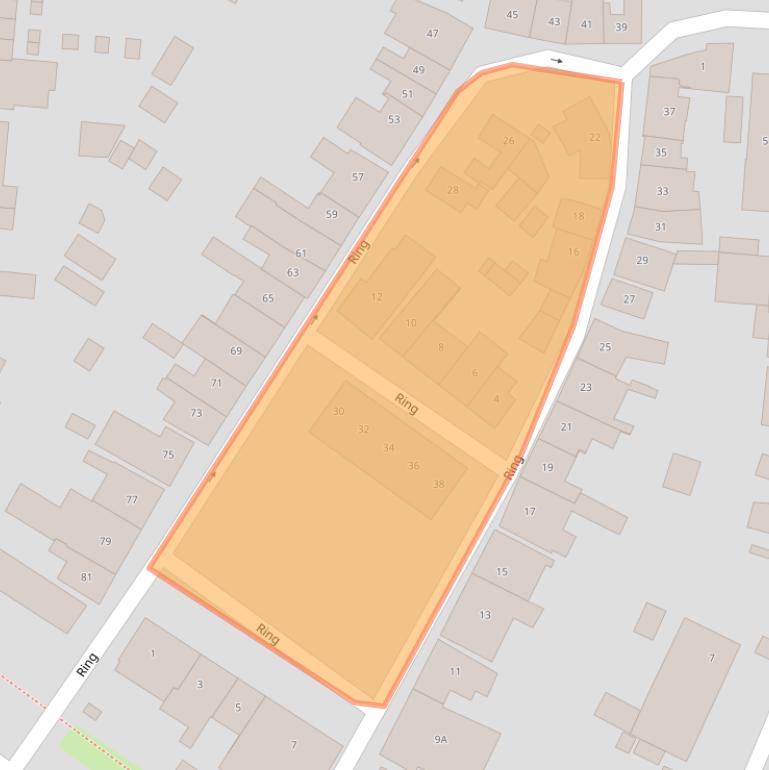 Kaart van postcodegebied 4455AE.