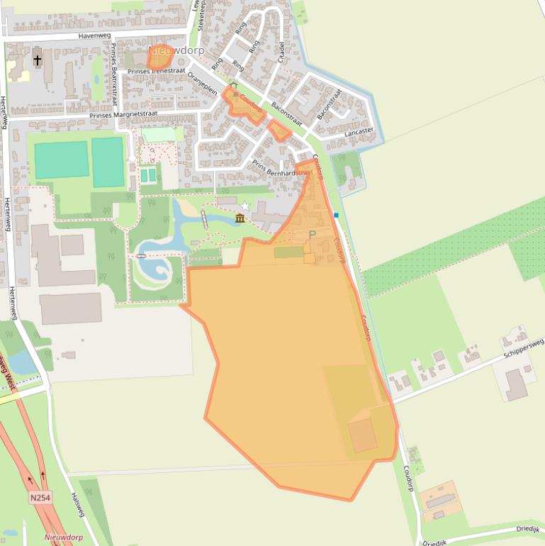 Kaart van postcodegebied 4455AH.