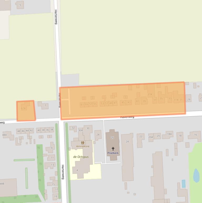 Kaart van postcodegebied 4455AM.