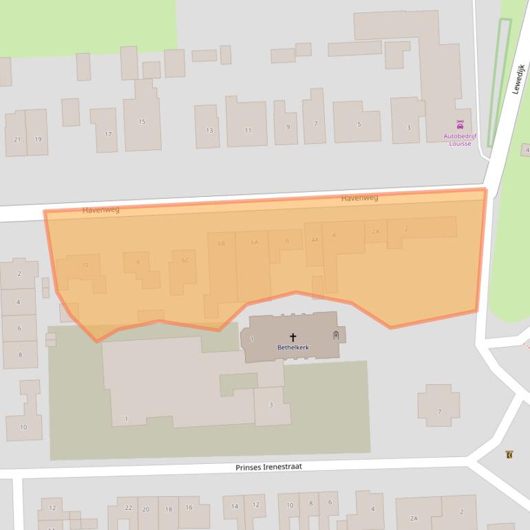 Kaart van postcodegebied 4455AN.