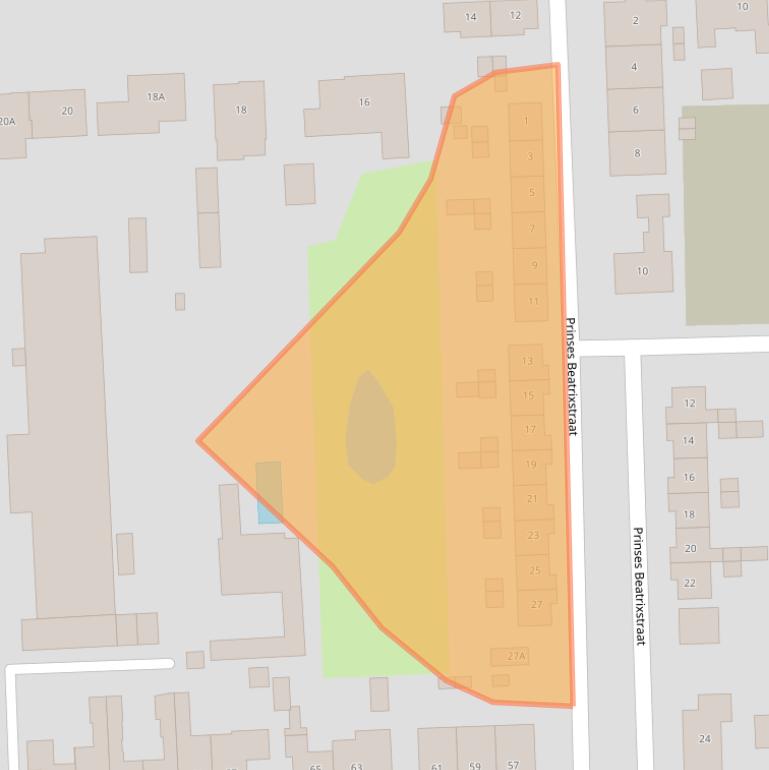 Kaart van postcodegebied 4455AR.