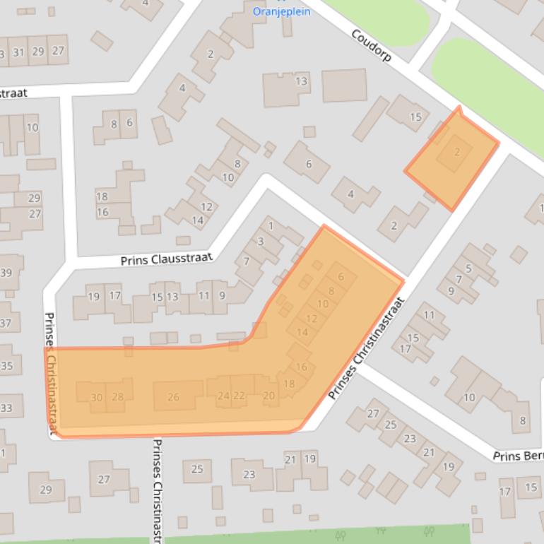 Kaart van postcodegebied 4455BD.