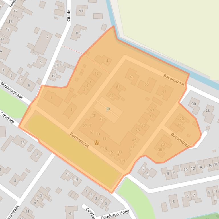 Kaart van postcodegebied 4455BK.