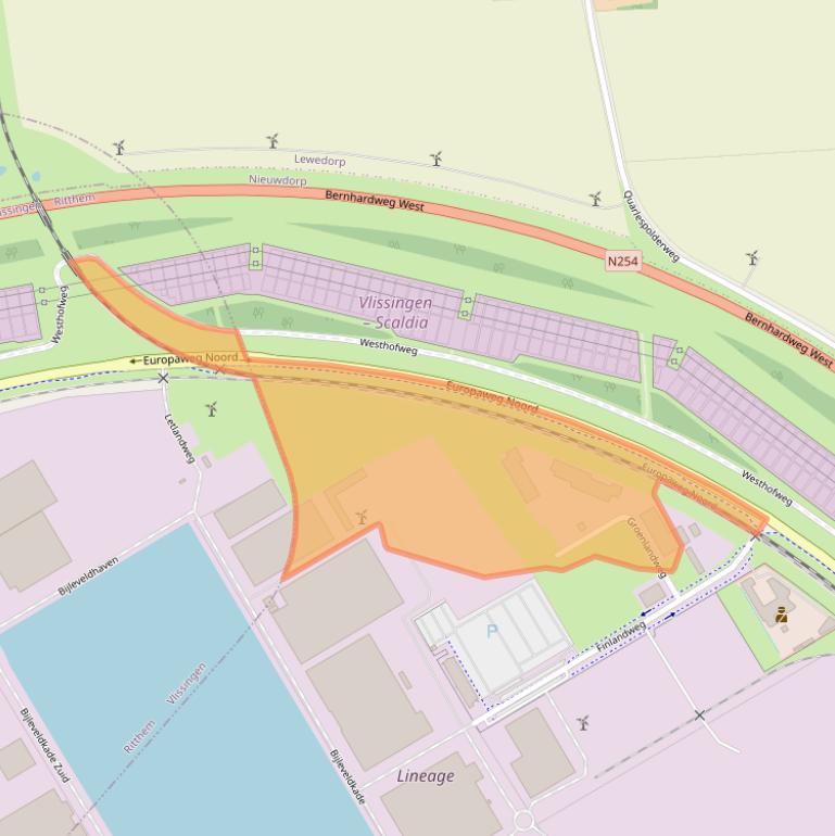 Kaart van postcodegebied 4455SN.