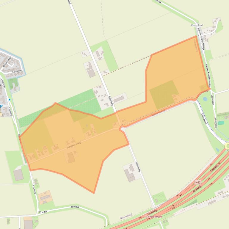 Kaart van postcodegebied 4455VP.