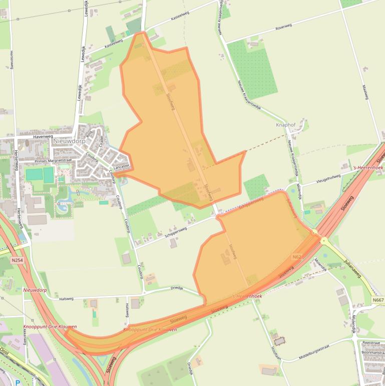 Kaart van postcodegebied 4455VR.