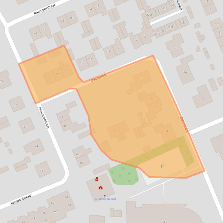 Kaart van postcodegebied 4456BC.