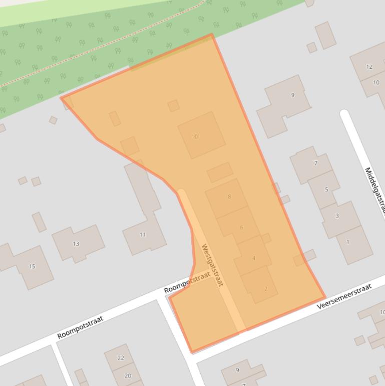 Kaart van postcodegebied 4456BN.