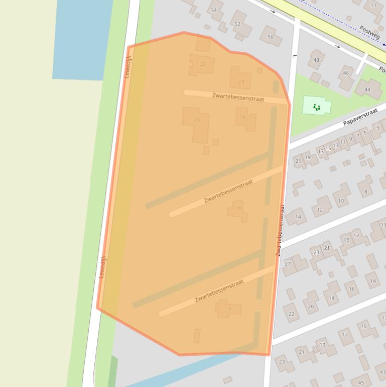 Kaart van postcodegebied 4456CE.