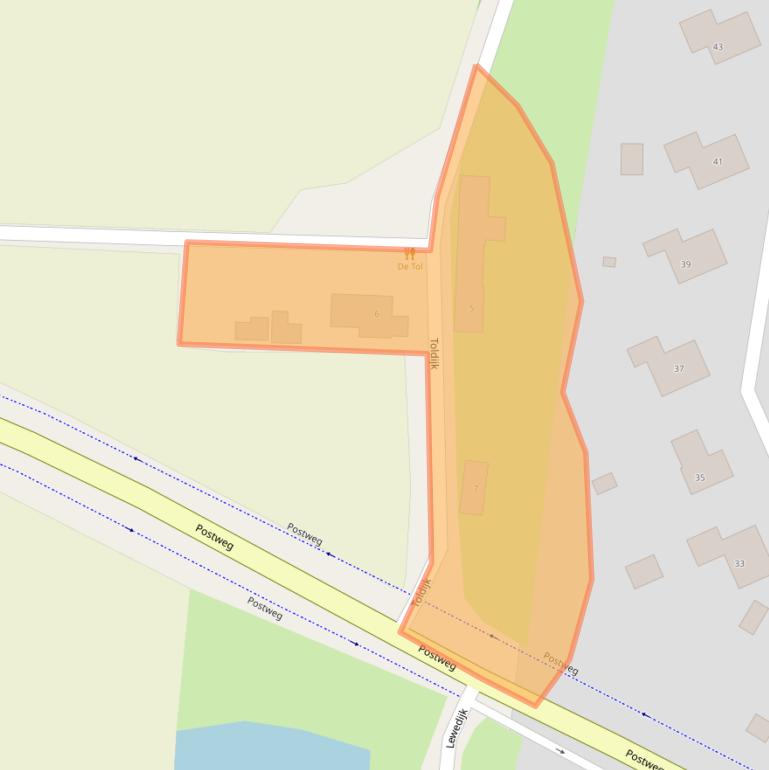 Kaart van postcodegebied 4456NR.