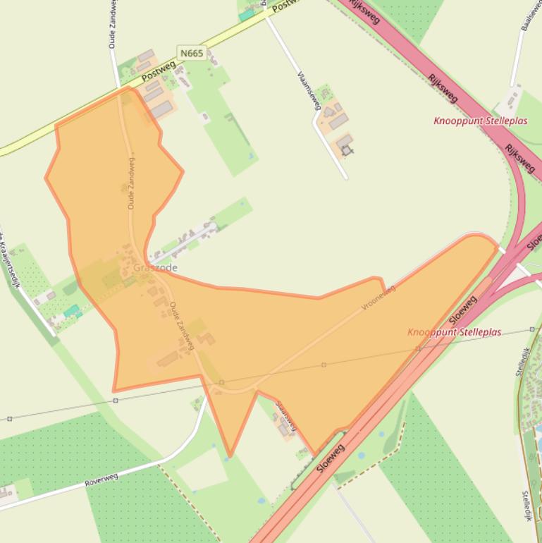 Kaart van postcodegebied 4456RH.