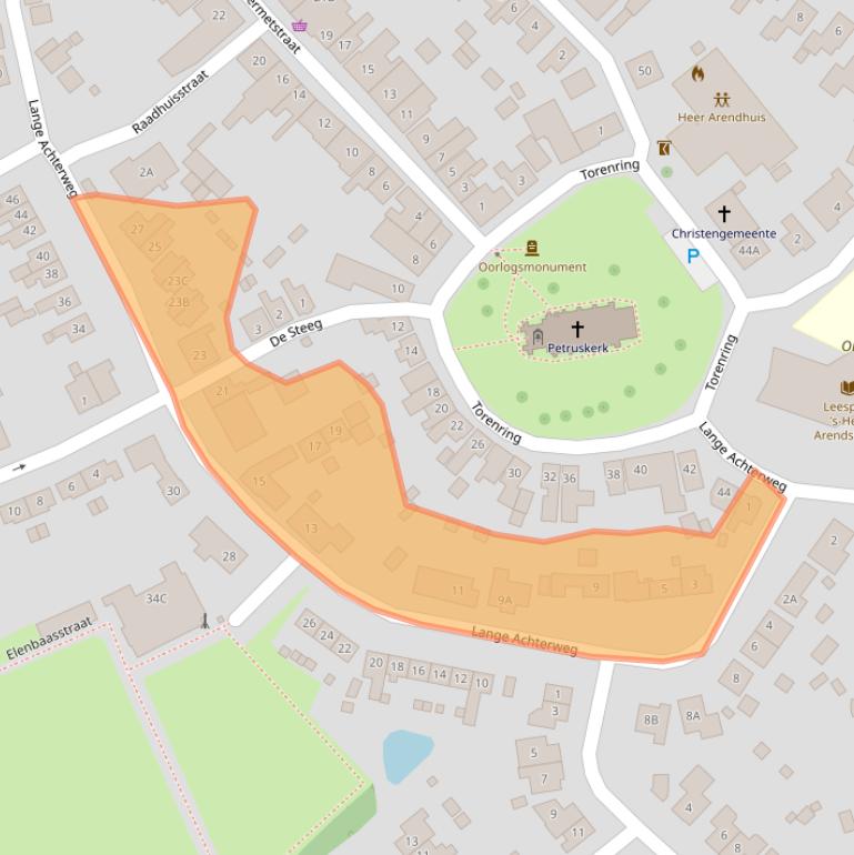 Kaart van postcodegebied 4458AA.